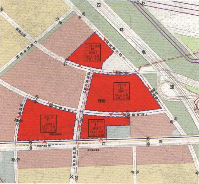 规划指标  规划用地性质为商业设施用地，规划用地面积为402290.1平方米